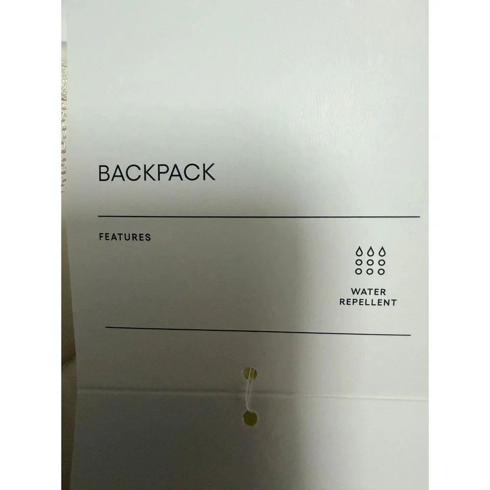 All in Motion Backpack Unisex OS Cream NEW Water Repellent Laptop Sleeve Padded‎